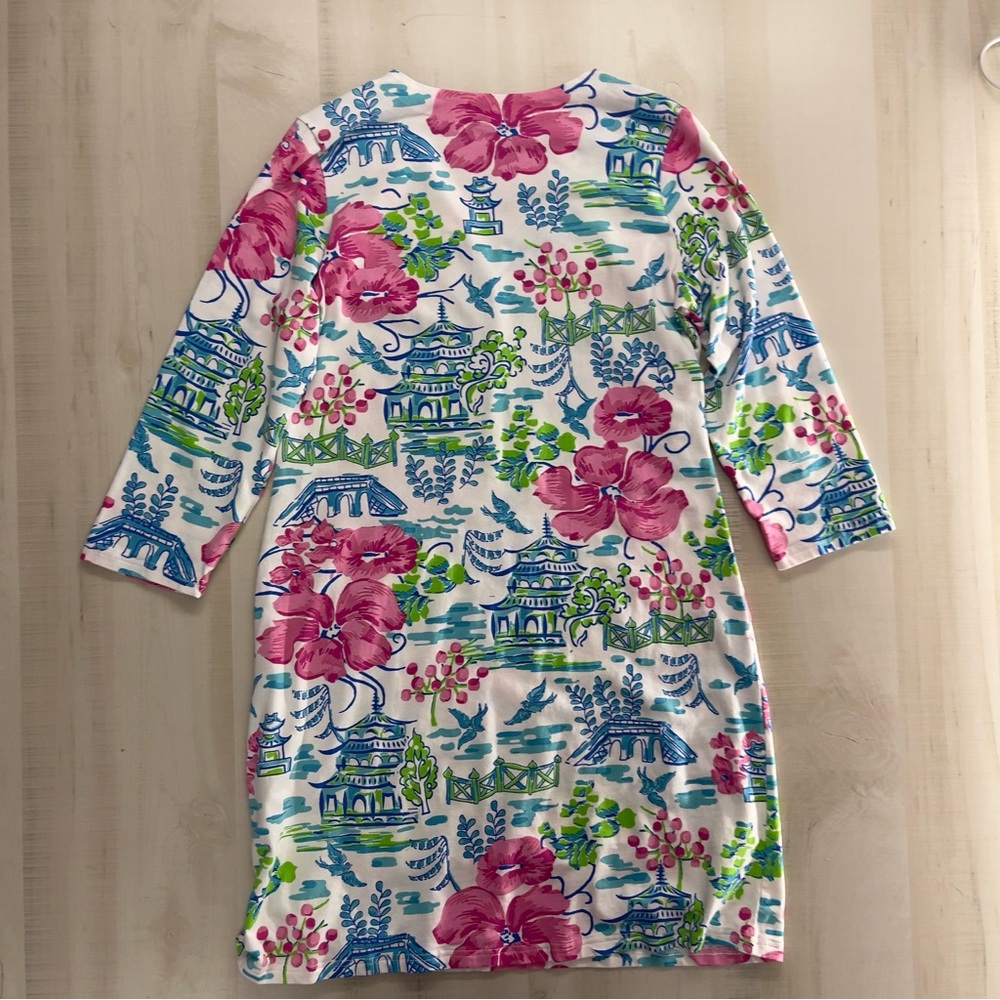 BARBARA GERWIT by Tabitha printed summer dress preppy soft thin casual L - Picture 7 of 8